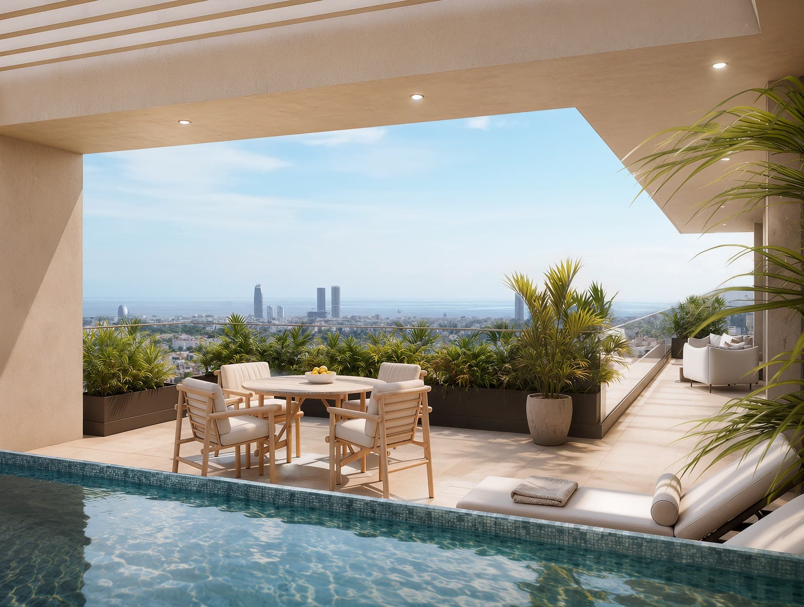 3-bedrooms apartments in Limassol, Cyprus.