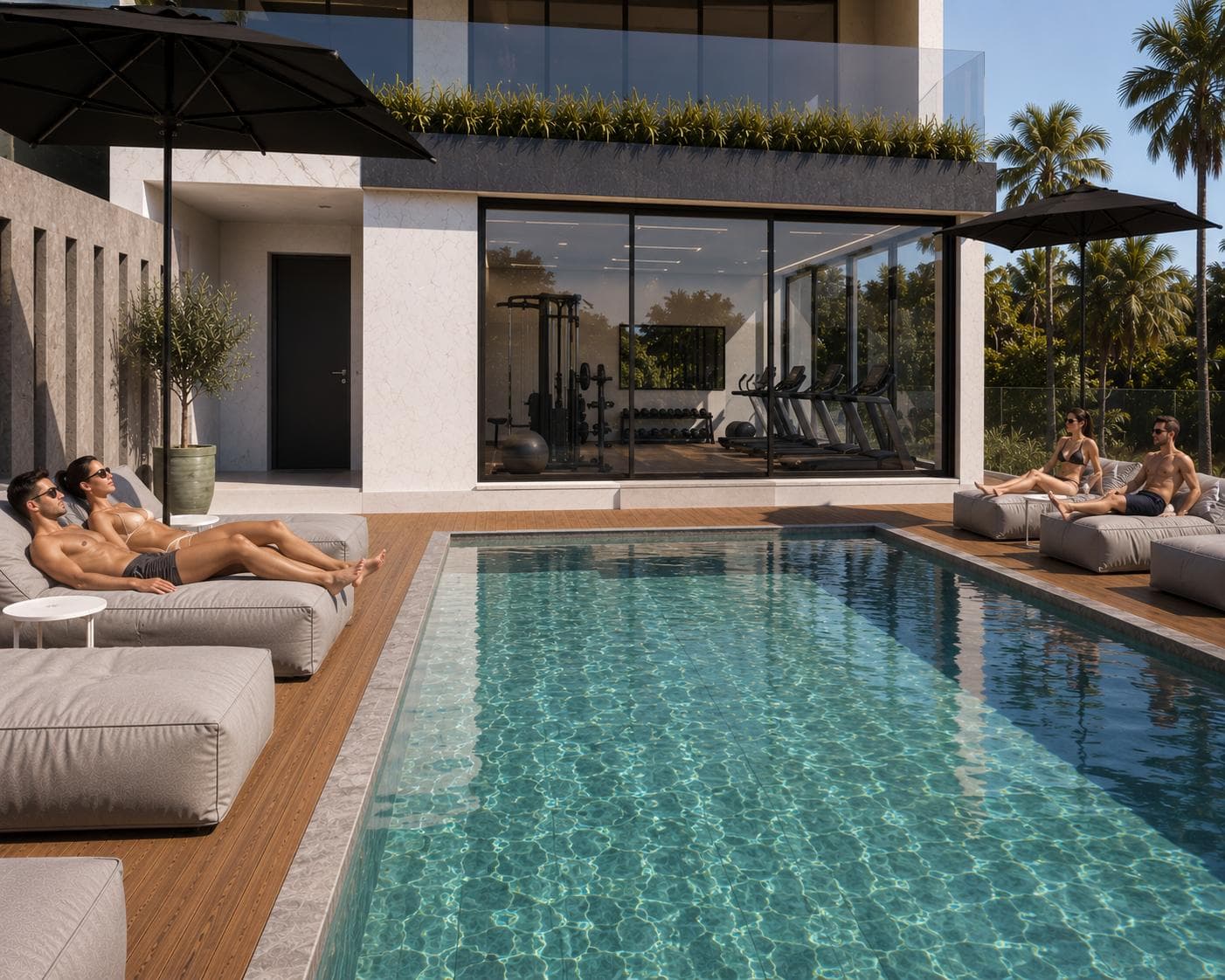 2-bedrooms apartments in Larnaca, Cyprus.