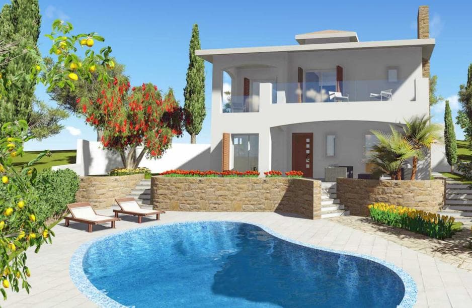4-bedrooms house in Paphos, Cyprus.