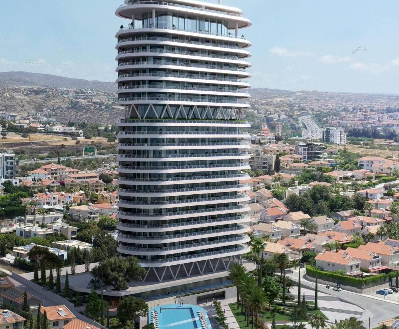 1-bedrooms apartments in Limassol, Cyprus.