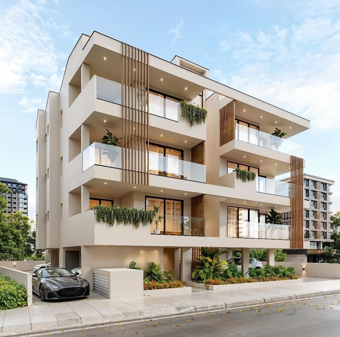 2-bedrooms apartments in Nicosia, Cyprus.