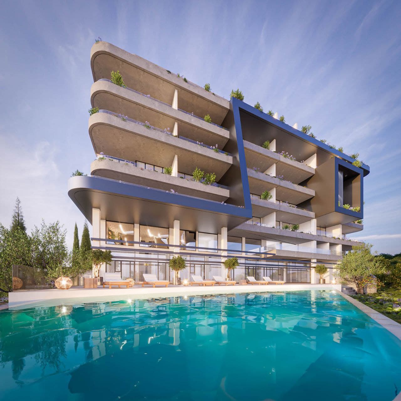 2-bedrooms apartments in Limassol, Cyprus.