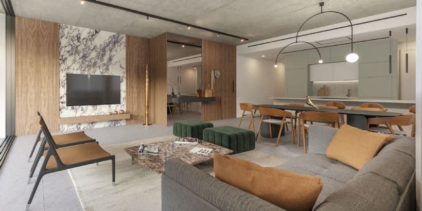 3-bedrooms apartments in Nicosia, Cyprus.