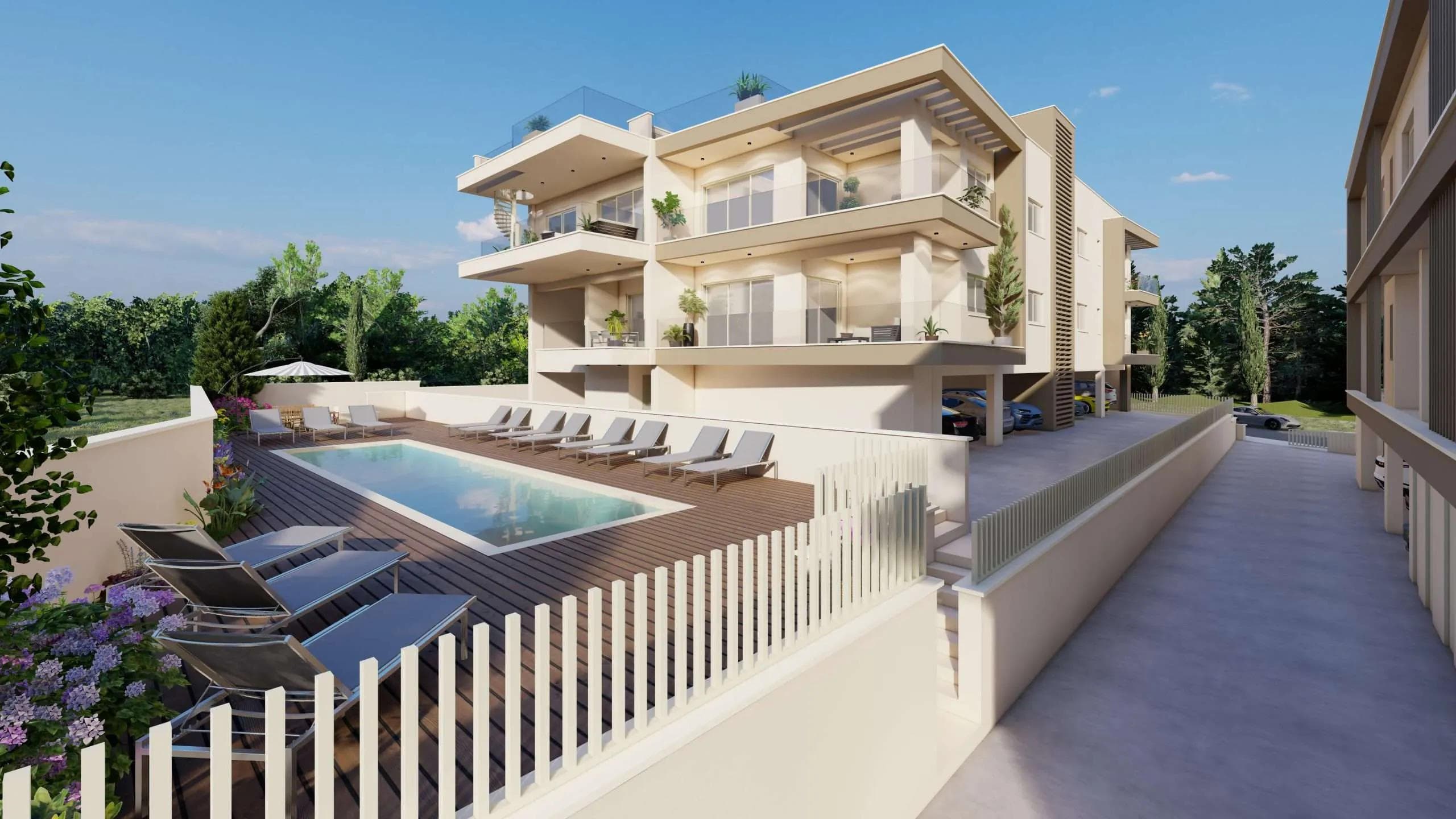 2-bedrooms apartments in Paphos, Cyprus.