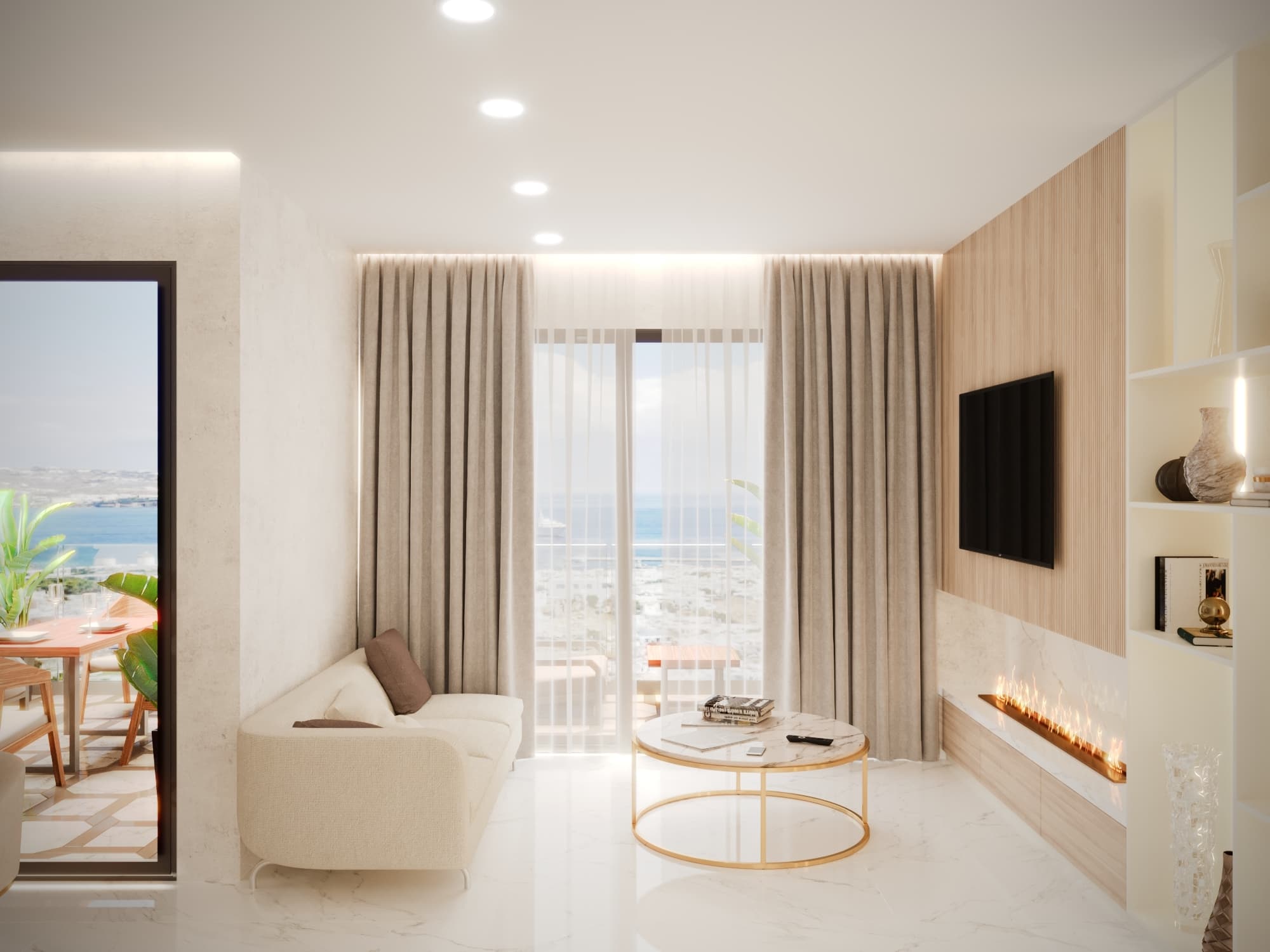 2-bedrooms apartments in Larnaca, Cyprus.