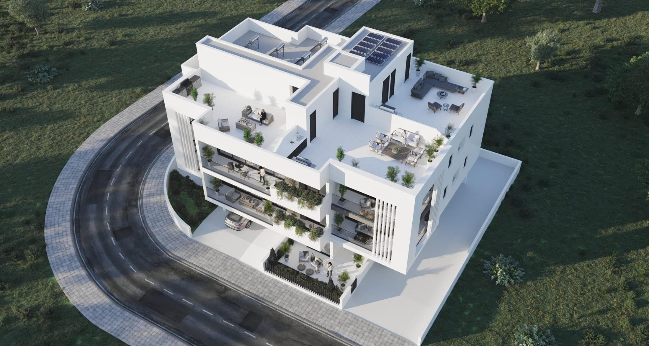 2-bedrooms apartments in Larnaca, Cyprus.