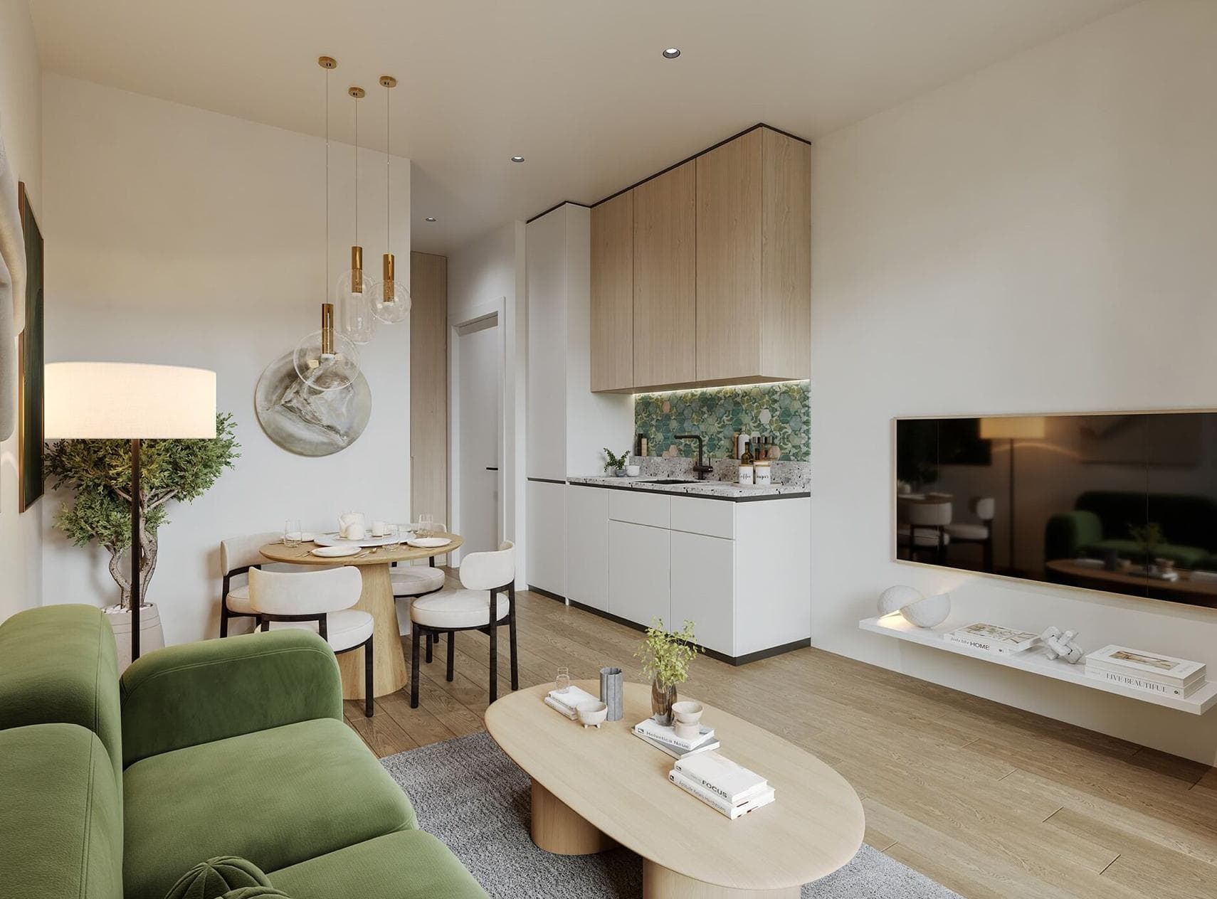 2-bedrooms apartments in Limassol, Cyprus.