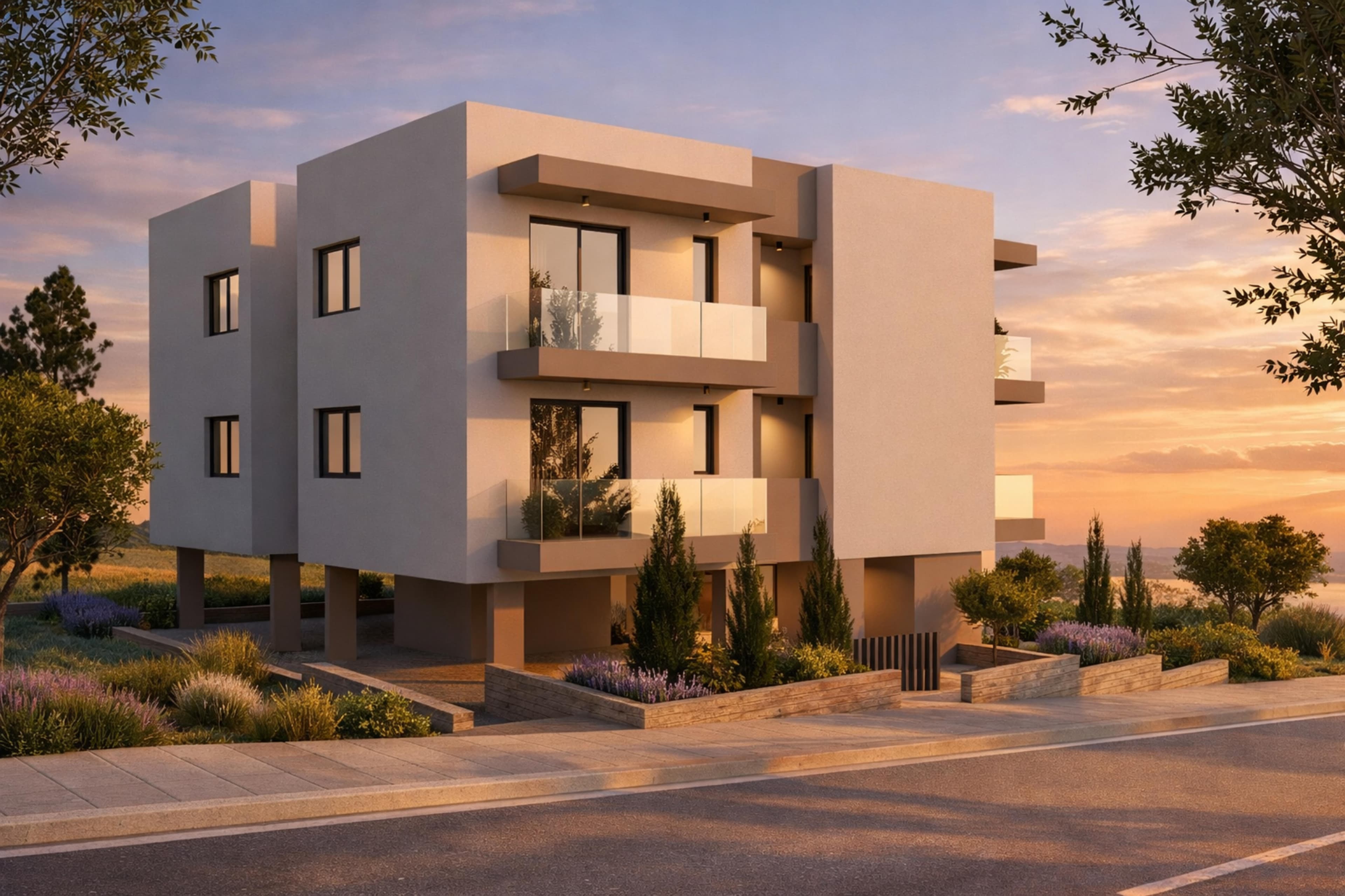 2-bedrooms apartments in Paphos, Cyprus.