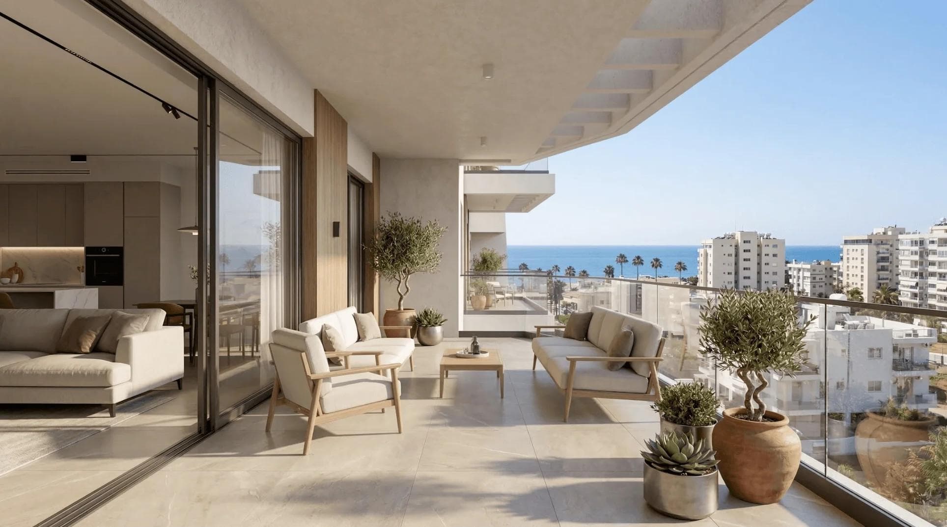 3-bedrooms apartments in Limassol, Cyprus.
