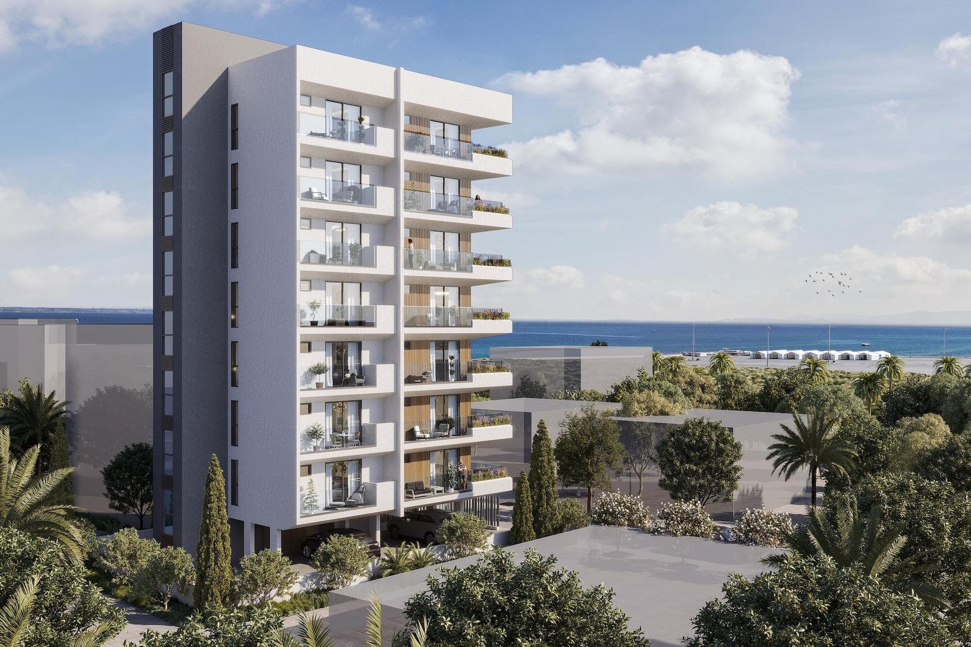 2-bedrooms apartments in Larnaca, Cyprus.