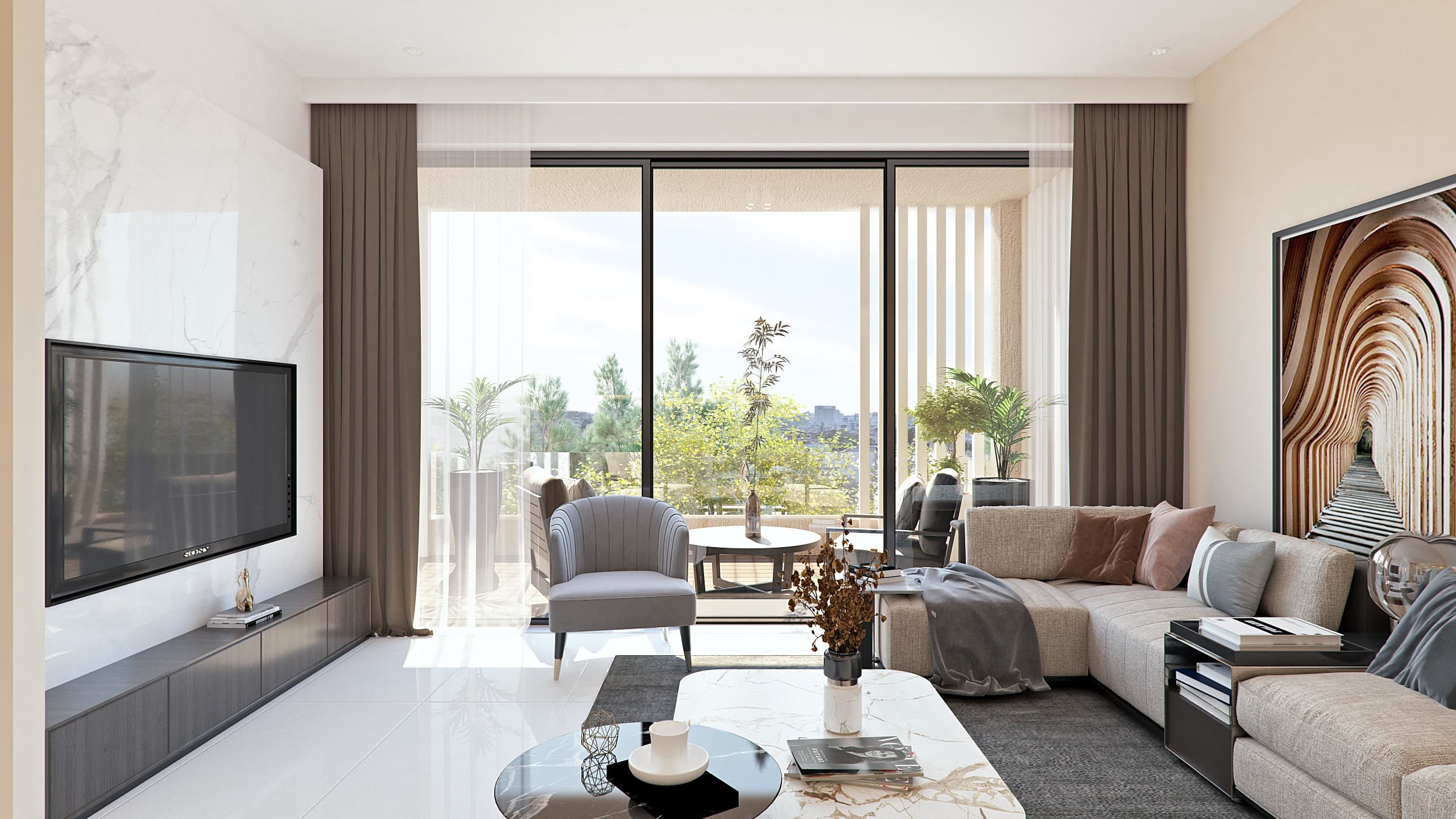 2-bedrooms apartments in Larnaca, Cyprus.