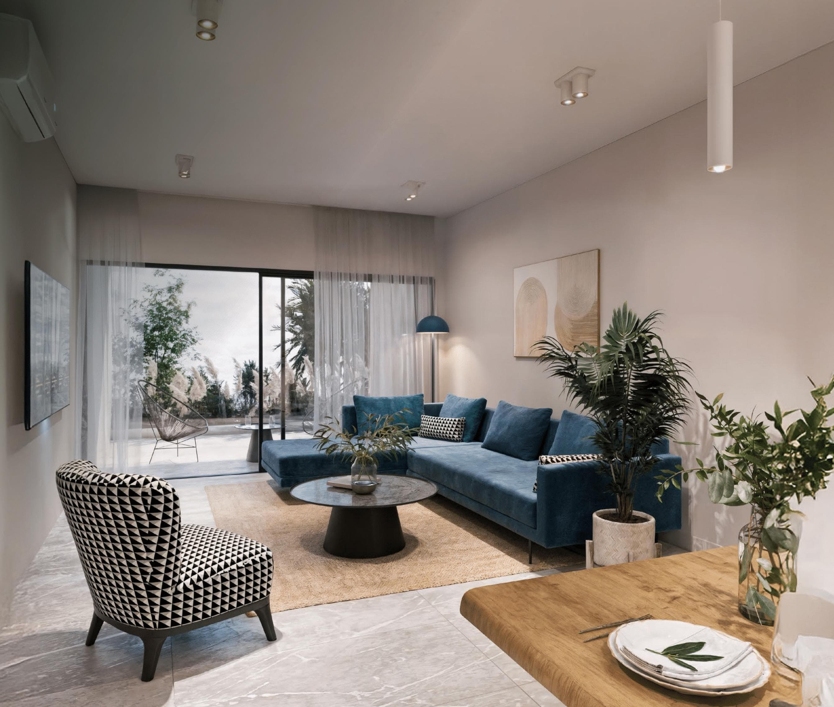 2-bedrooms apartments in Paphos, Cyprus.
