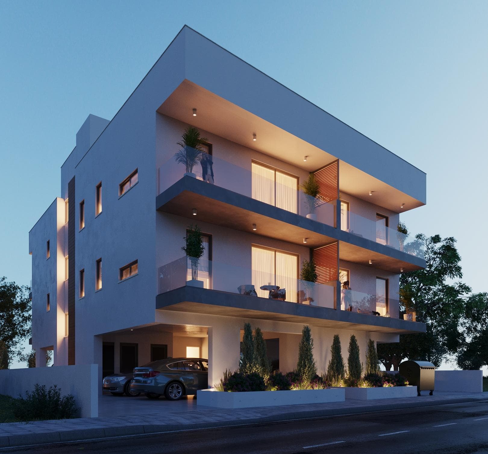 2-bedrooms apartments in Nicosia, Cyprus.