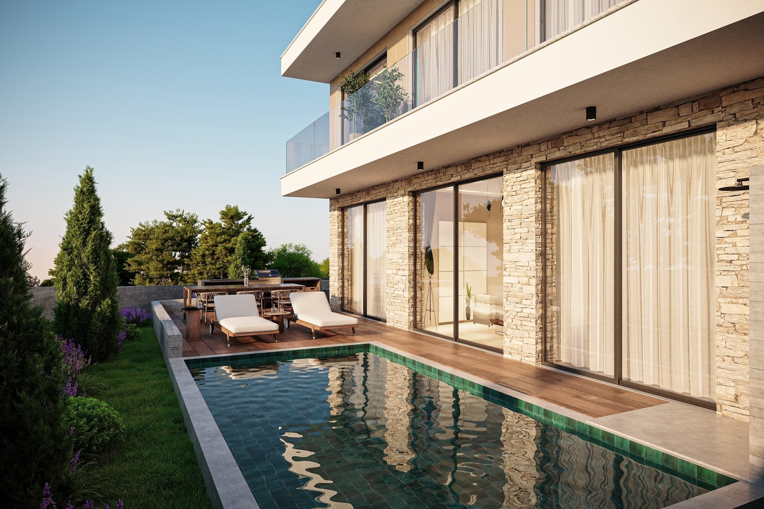 3-bedrooms house in Paphos, Cyprus.