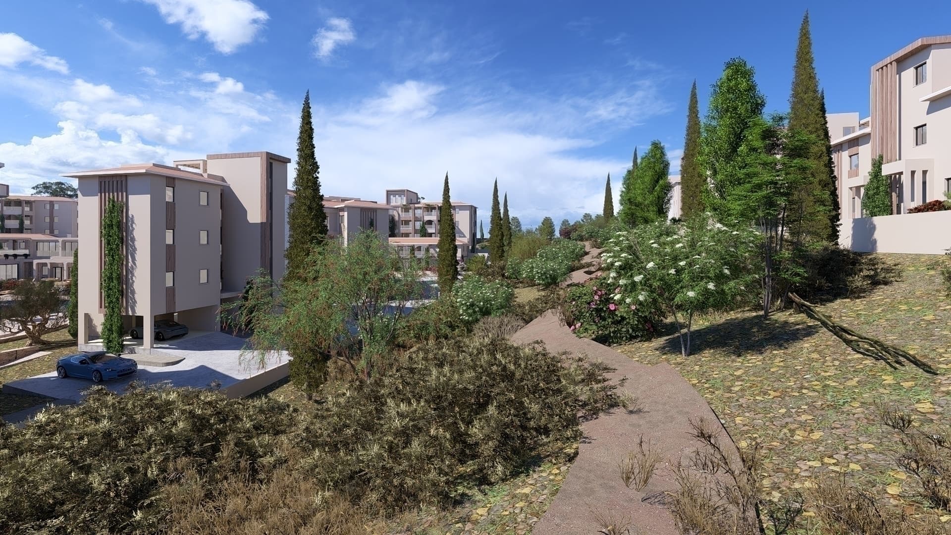 2-bedrooms apartments in Paphos, Cyprus.