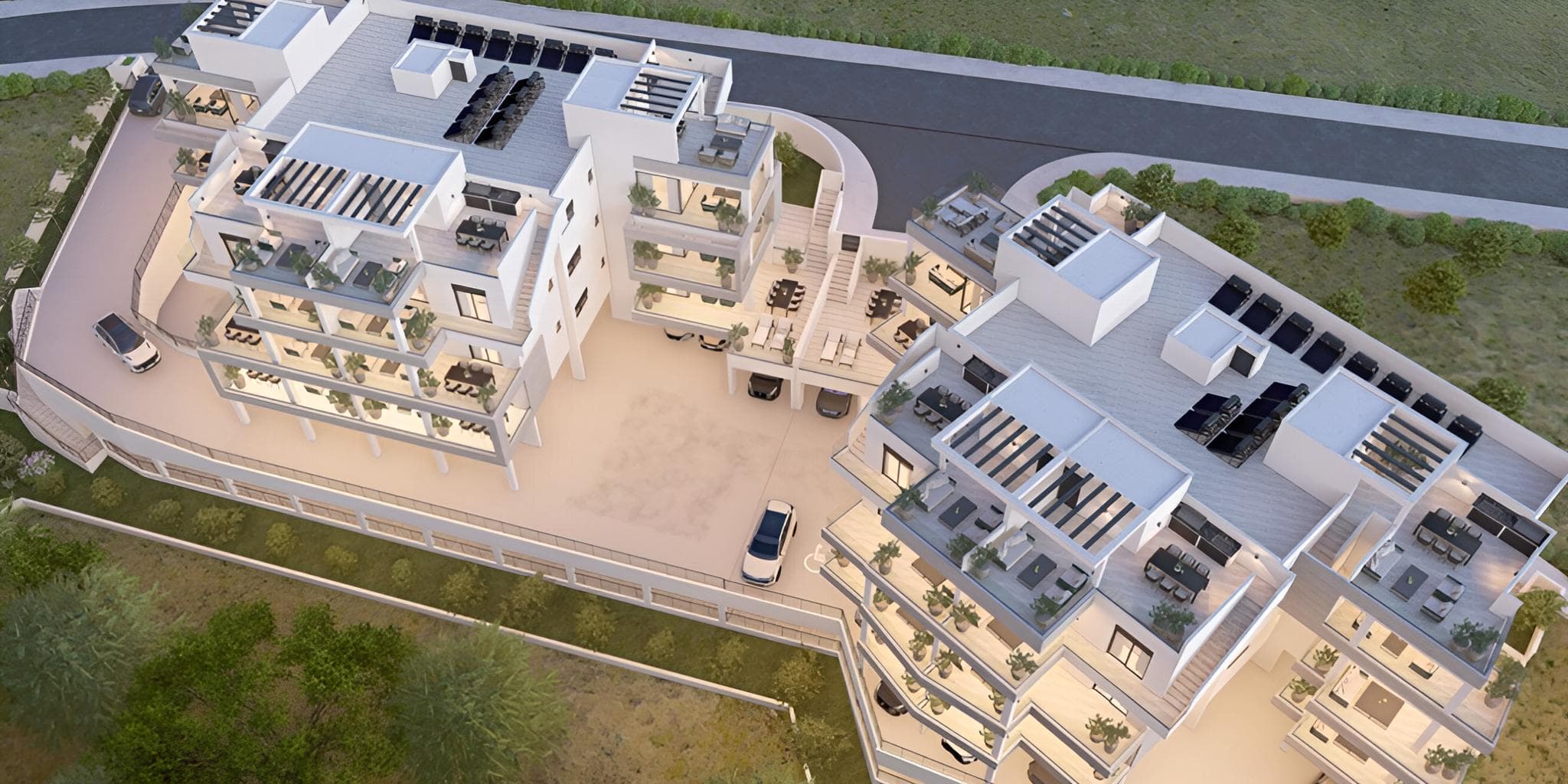 2-bedrooms apartments in Limassol, Cyprus.