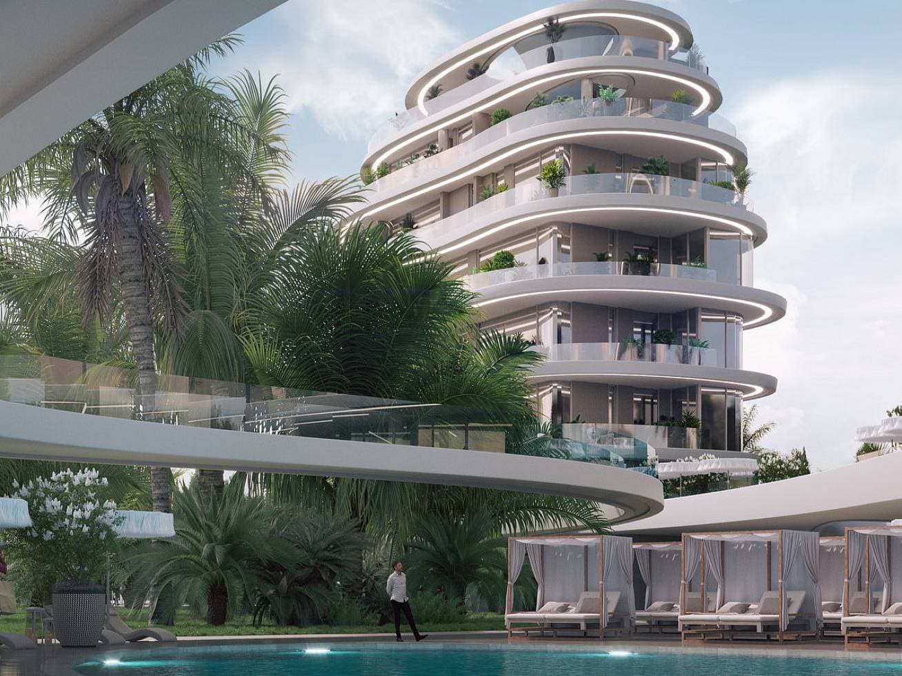 1-bedrooms apartments in Limassol, Cyprus.