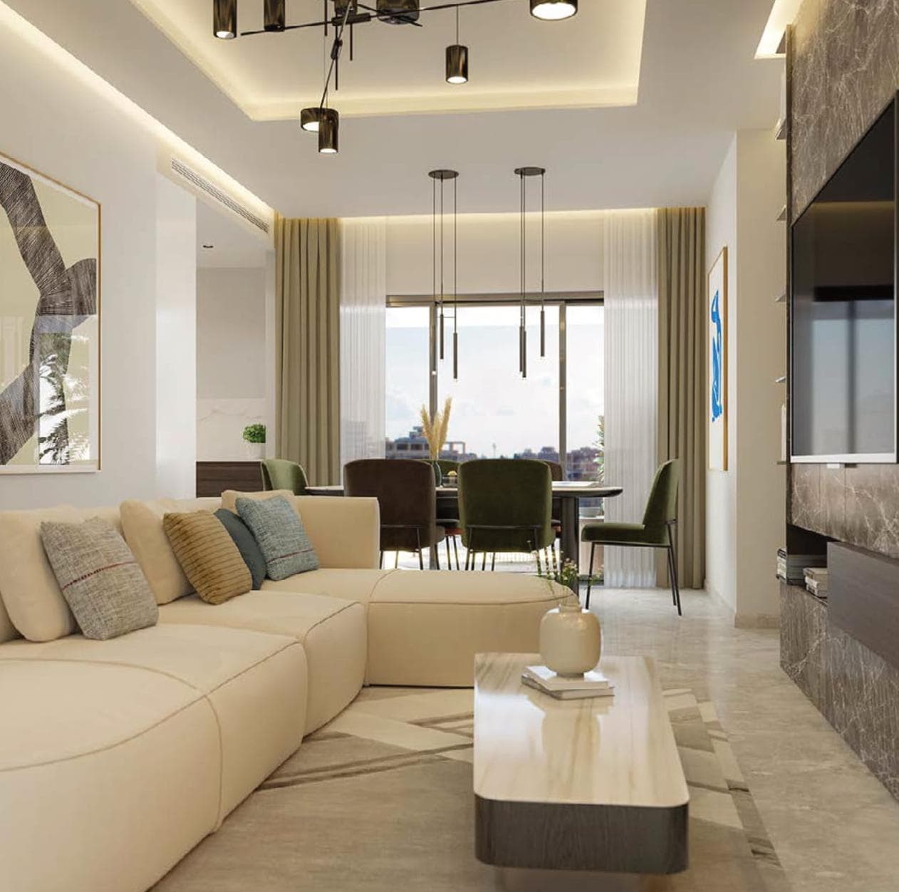 2-bedrooms apartments in Larnaca, Cyprus.