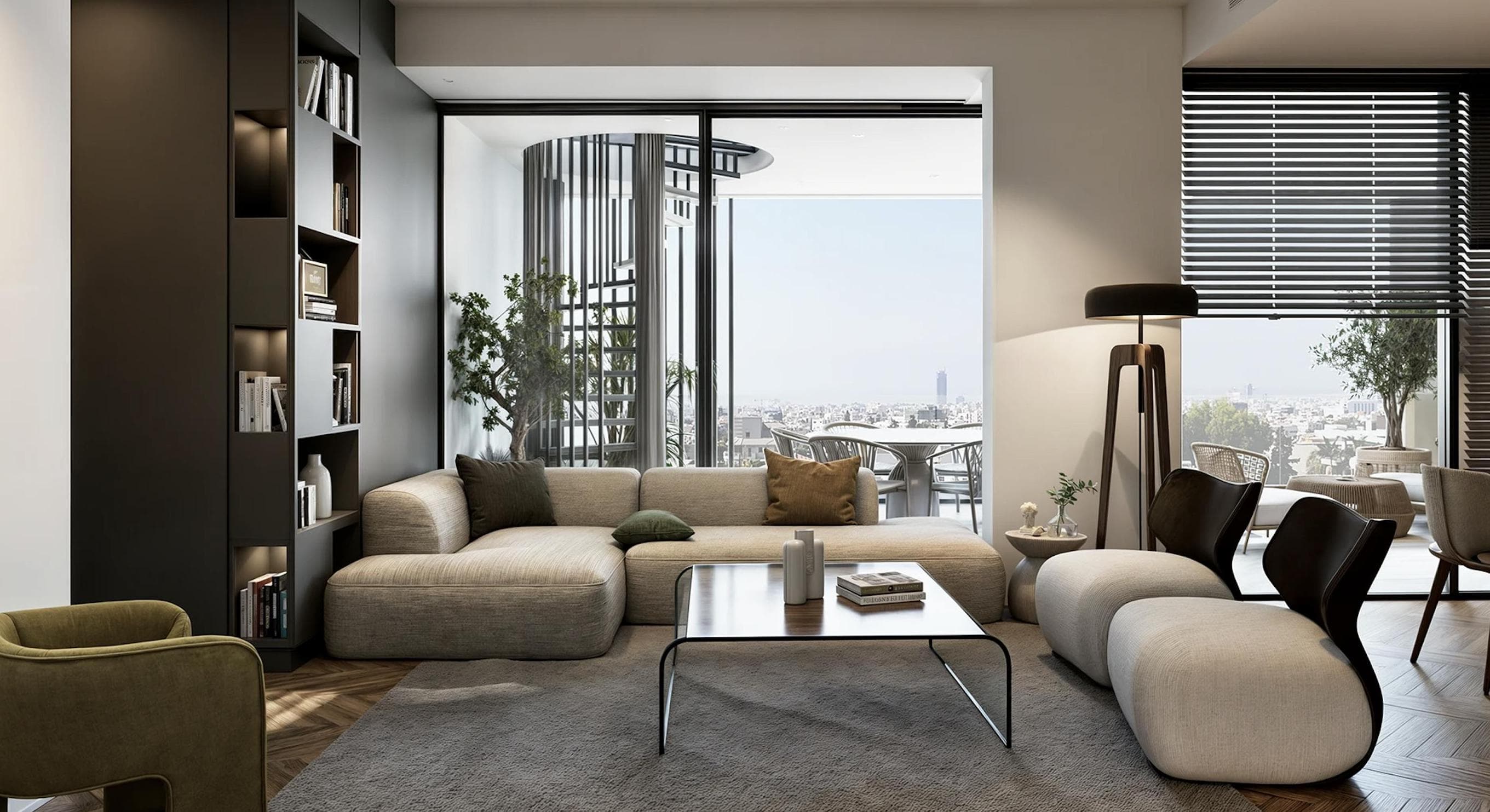 3-bedrooms apartments in Limassol, Cyprus.