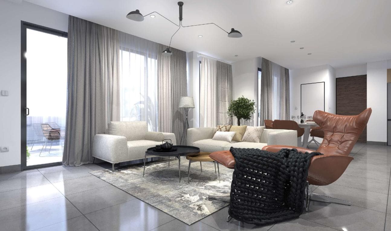 2-bedrooms apartments in Paphos, Cyprus.