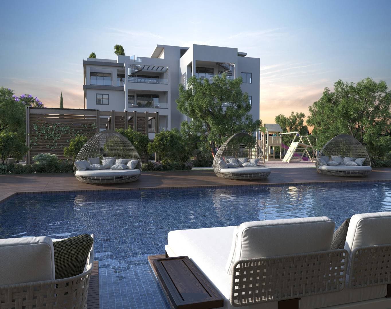 2-bedrooms apartments in Limassol, Cyprus.
