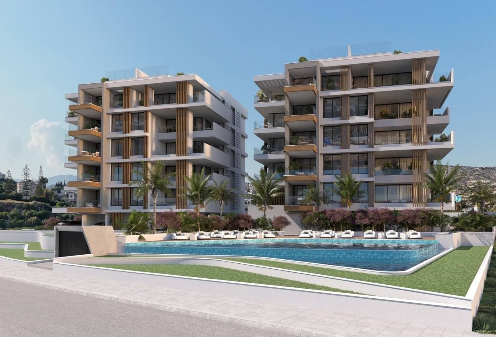 3-bedrooms apartments in Limassol, Cyprus.