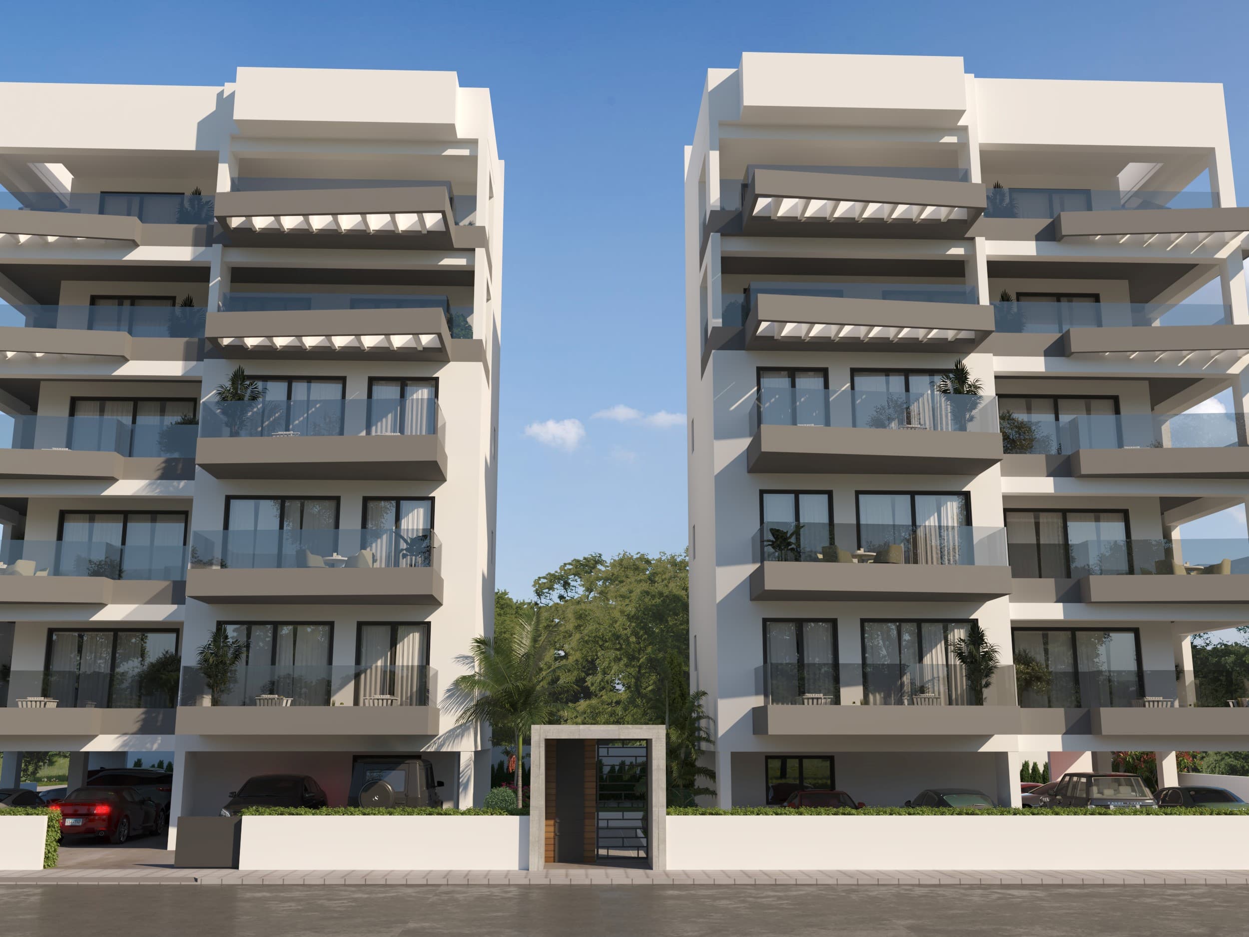 2-bedrooms apartments in Nicosia, Cyprus.