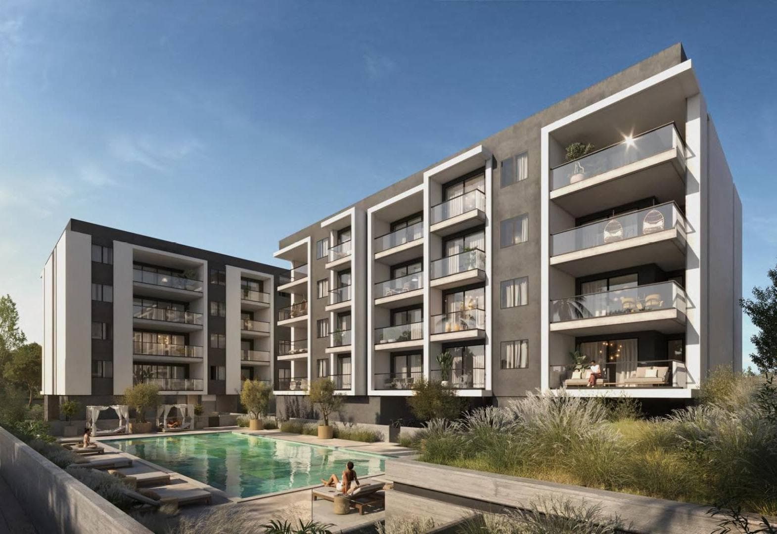 2-bedrooms apartments in Limassol, Cyprus.