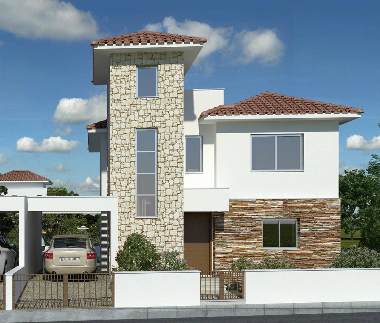 3-bedrooms house in Limassol, Cyprus.