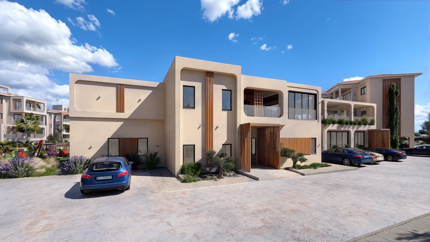 2-bedrooms apartments in Paphos, Cyprus.