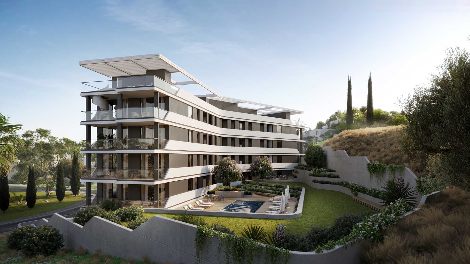 2-bedrooms apartments in Limassol, Cyprus.