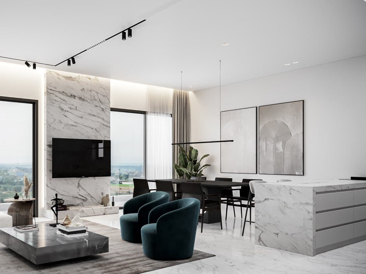 2-bedrooms apartments in Paphos, Cyprus.
