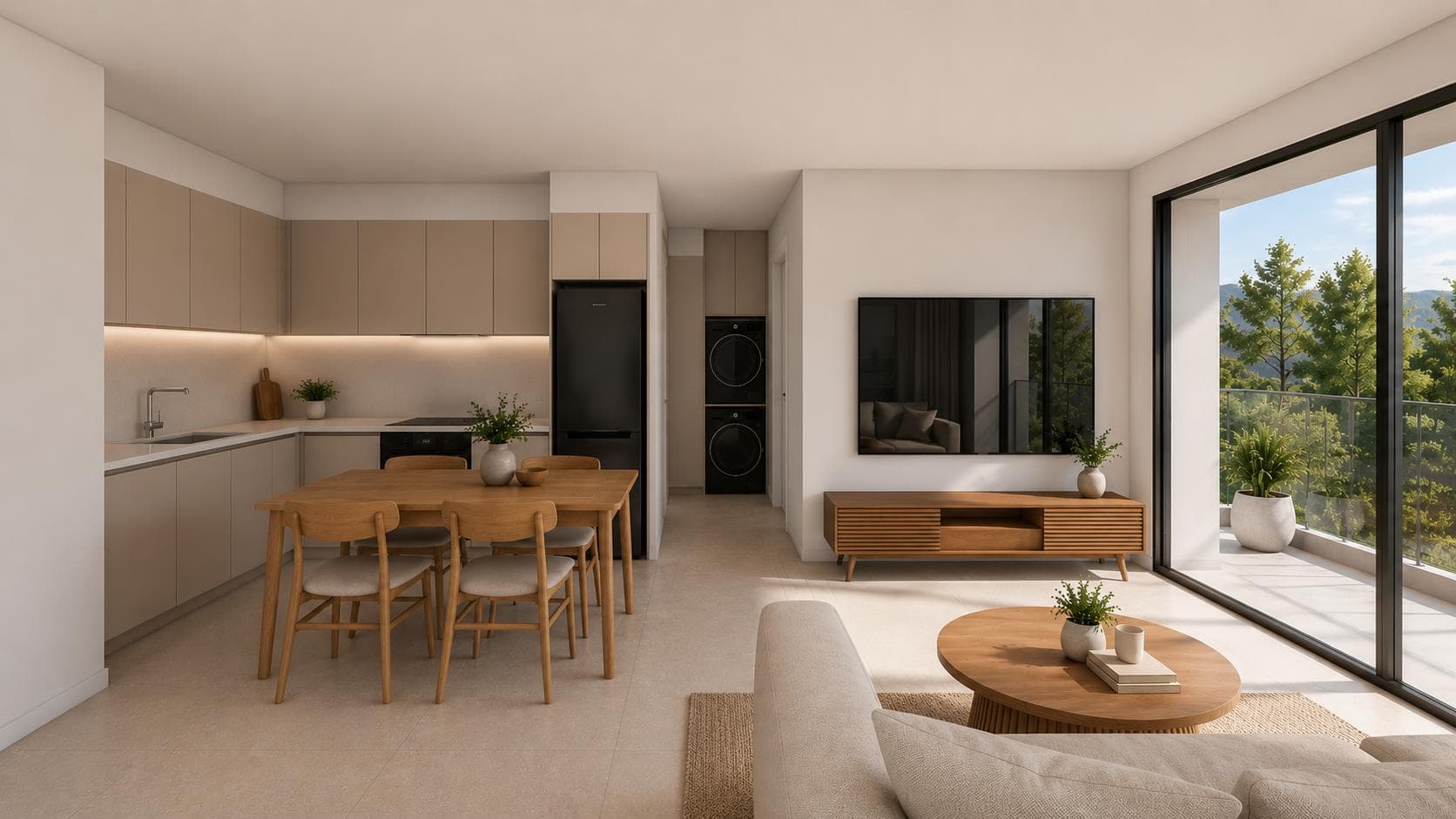 2-bedrooms apartments in Nicosia, Cyprus.