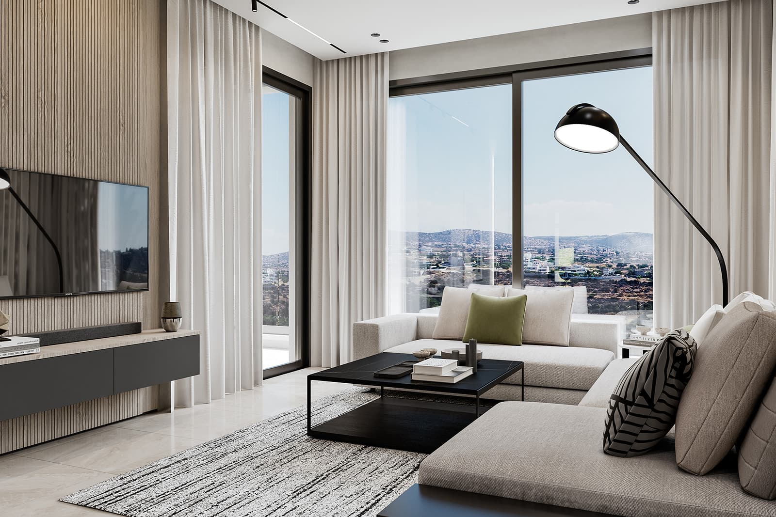 2-bedrooms apartments in Limassol, Cyprus.