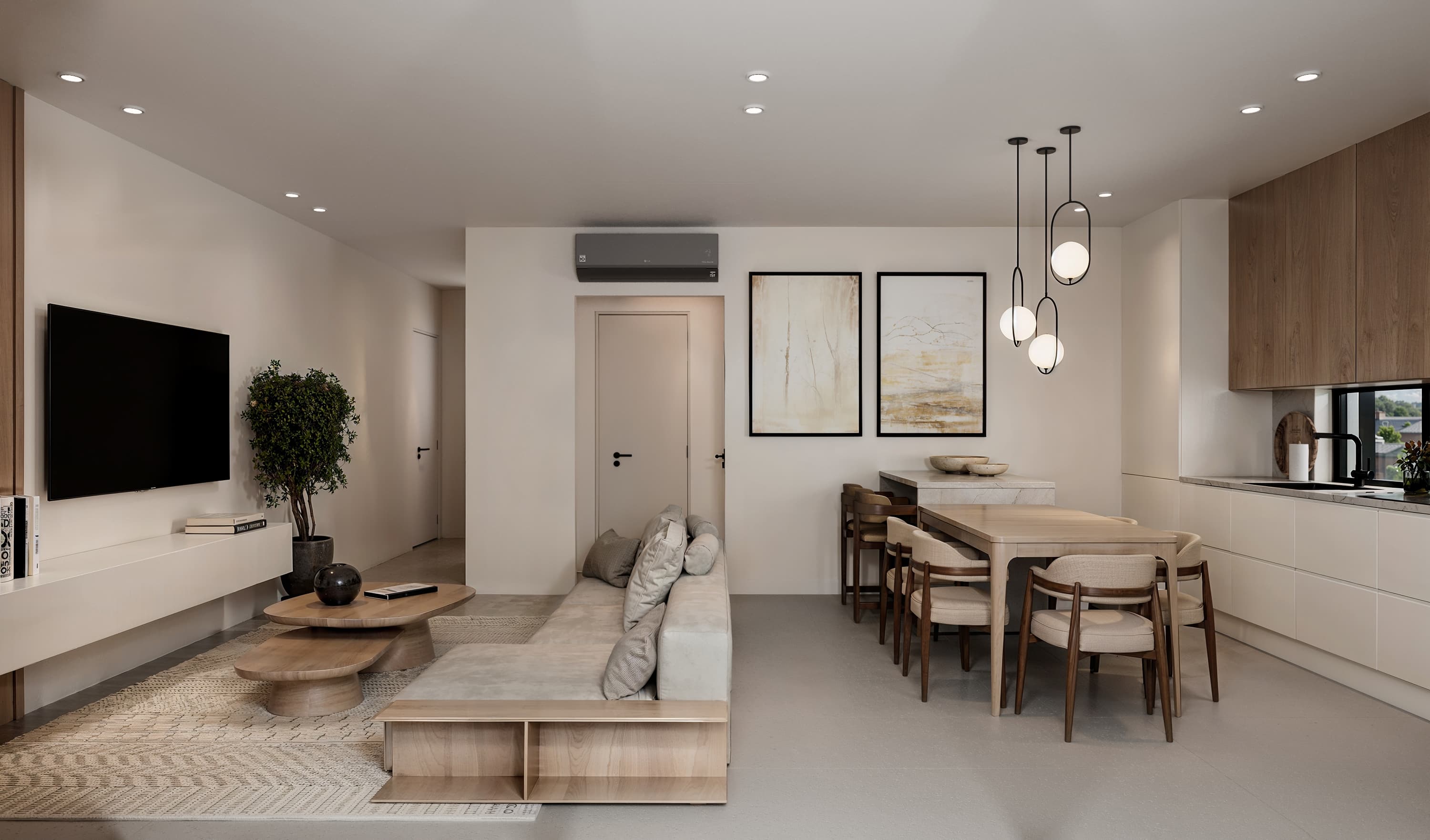 2-bedrooms apartments in Paphos, Cyprus.