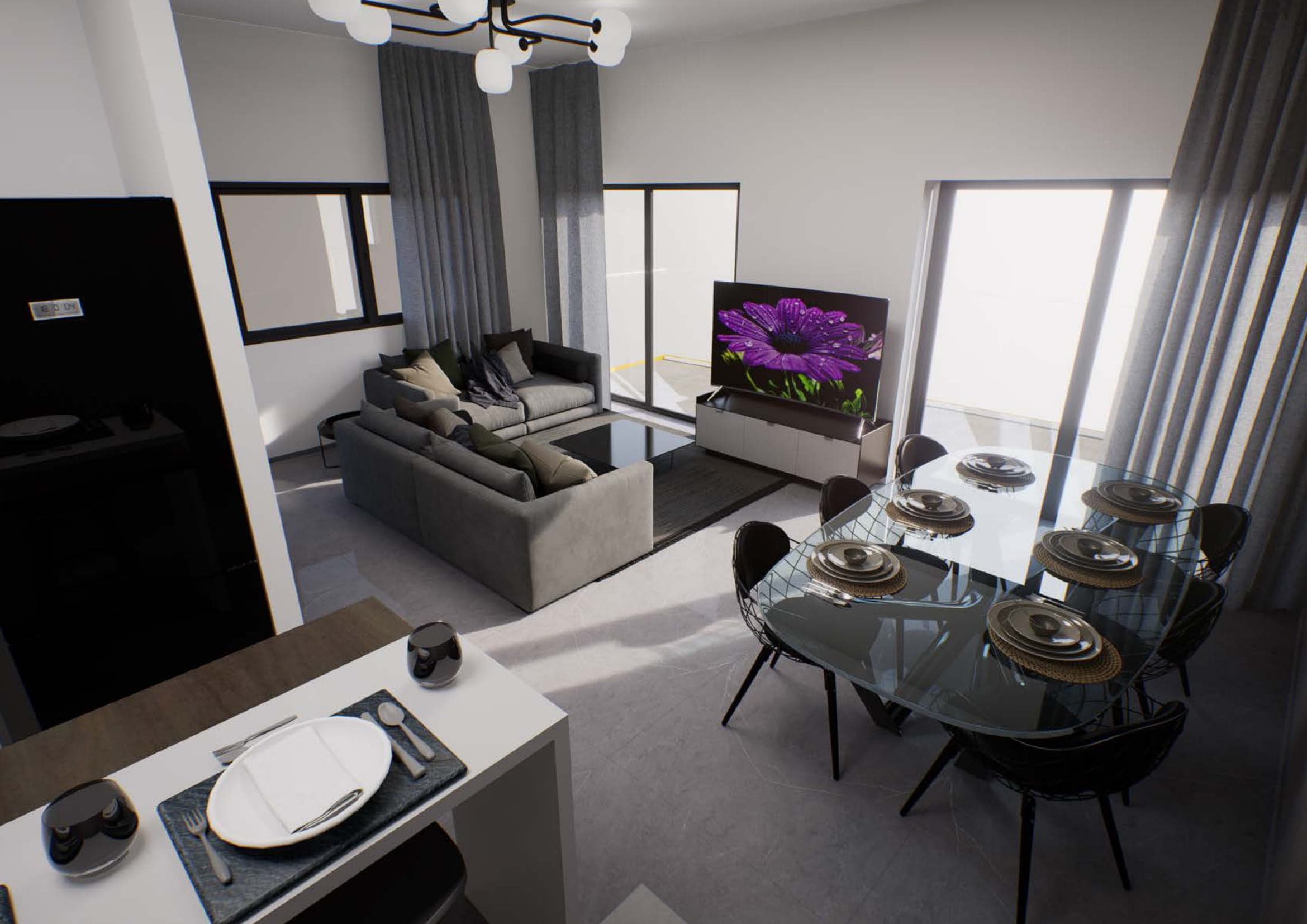 3-bedrooms apartments in Limassol, Cyprus.