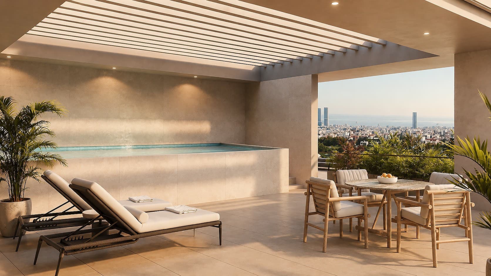 2-bedrooms apartments in Limassol, Cyprus.