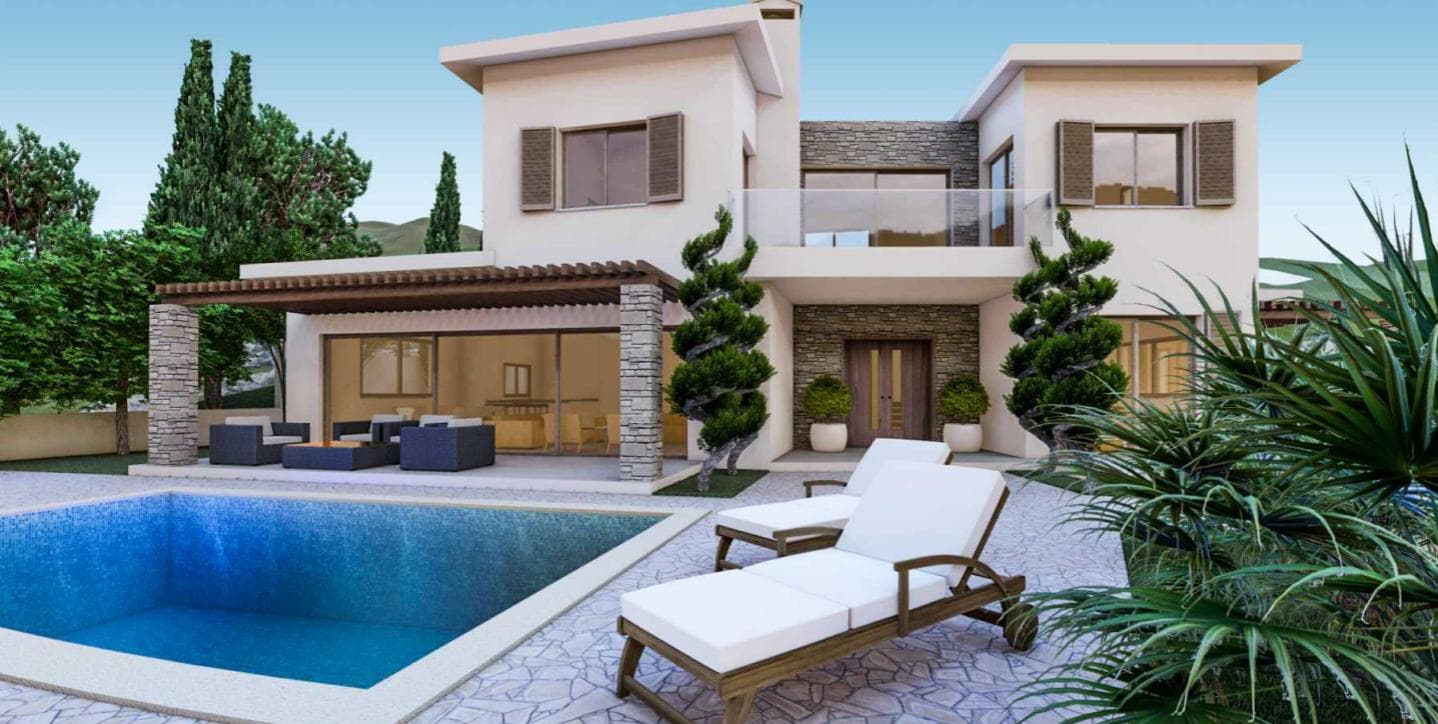 4-bedrooms house in Paphos, Cyprus.