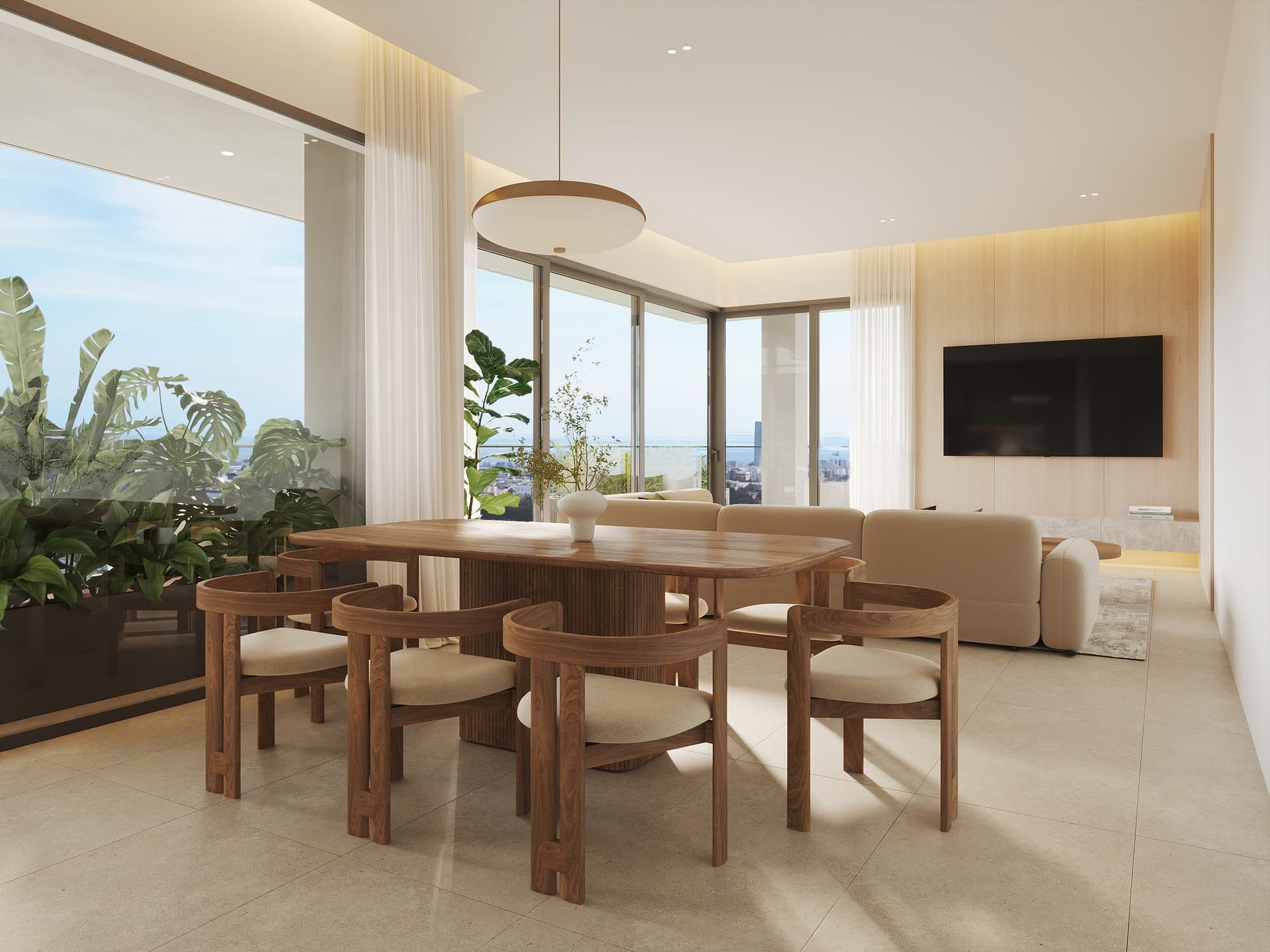 3-bedrooms apartments in Limassol, Cyprus.