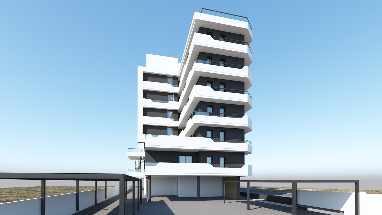 2-bedrooms apartments in Larnaca, Cyprus.