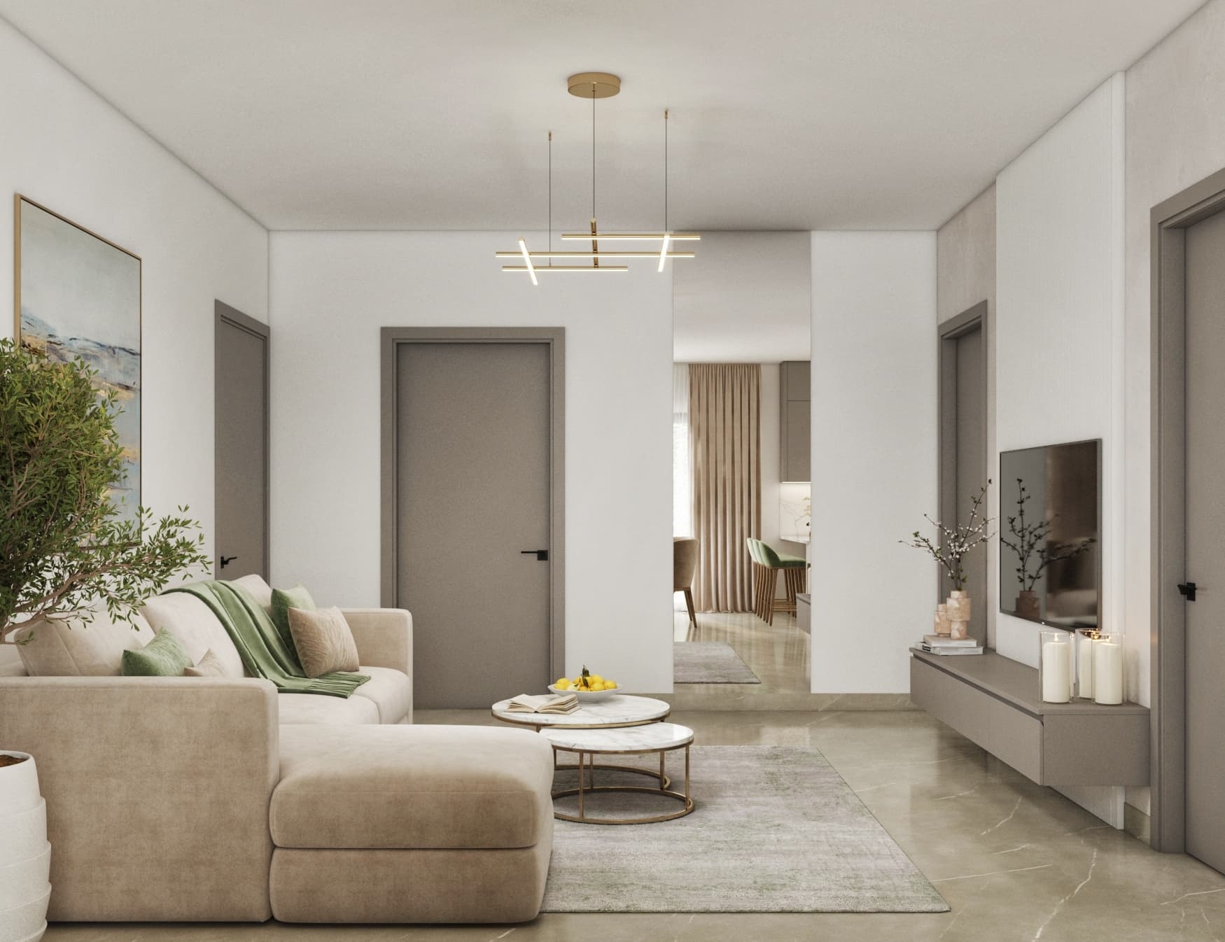 2-bedrooms apartments in Larnaca, Cyprus.