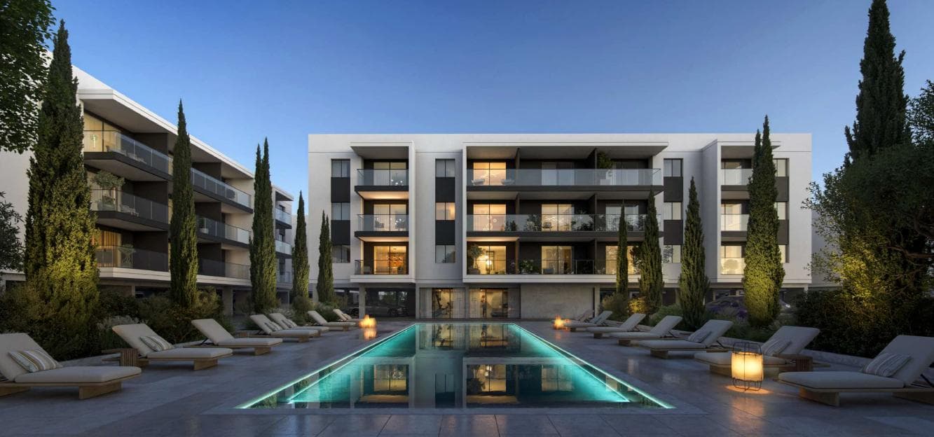 2-bedrooms apartments in Limassol, Cyprus.