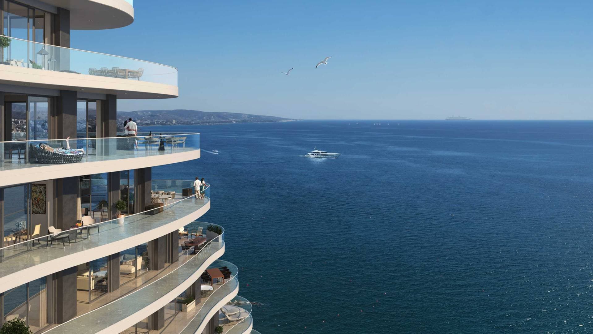 2-bedrooms apartments in Limassol, Cyprus.