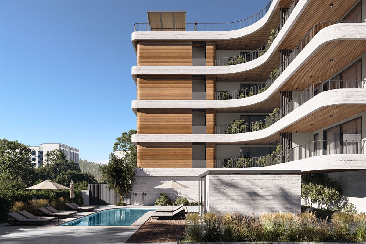 2-bedrooms apartments in Limassol, Cyprus.