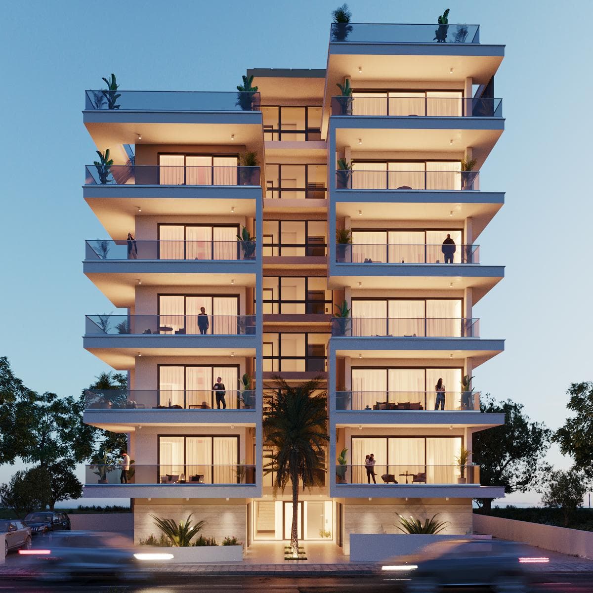 1-bedrooms apartments in Larnaca, Cyprus.