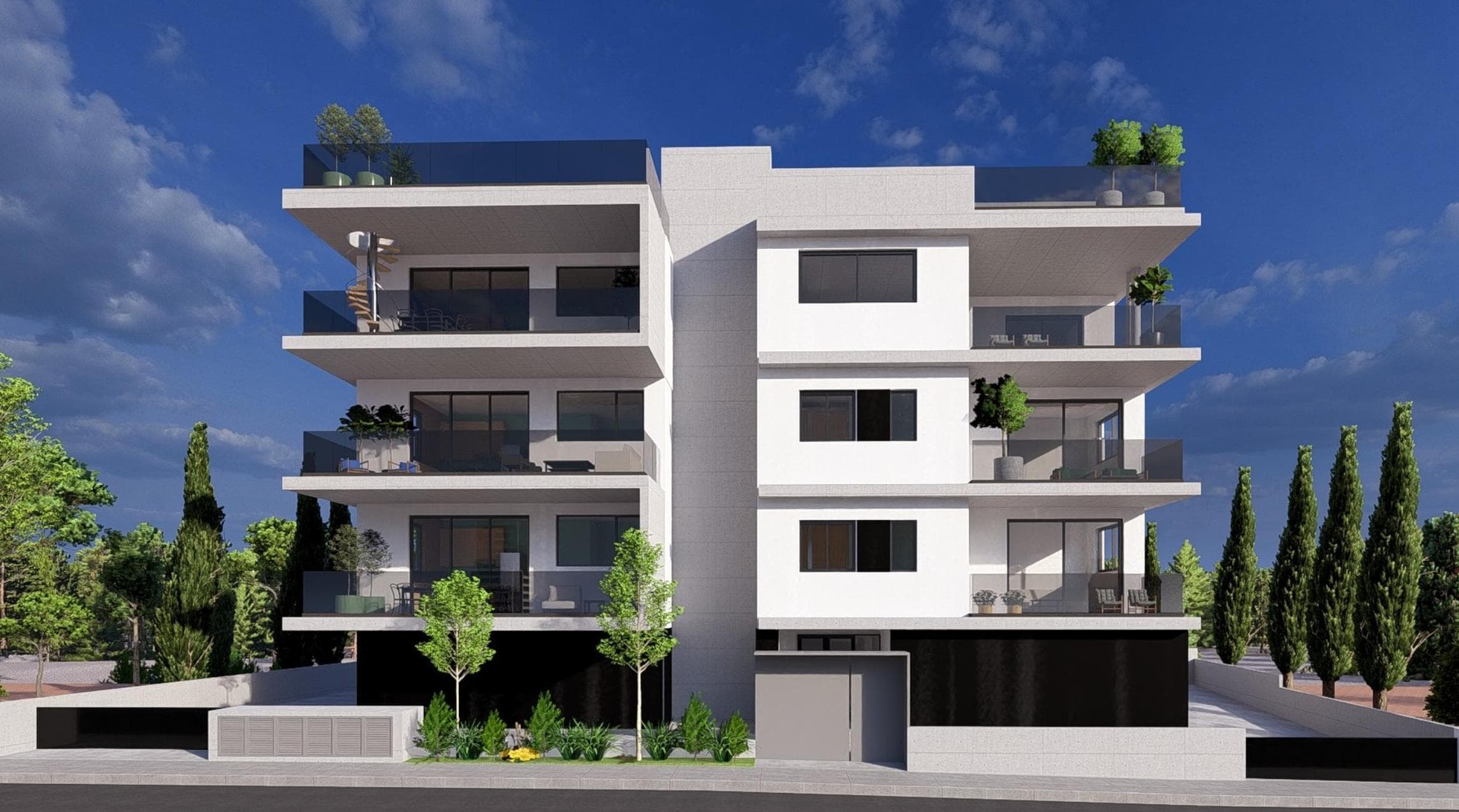 2-bedrooms apartments in Limassol, Cyprus.