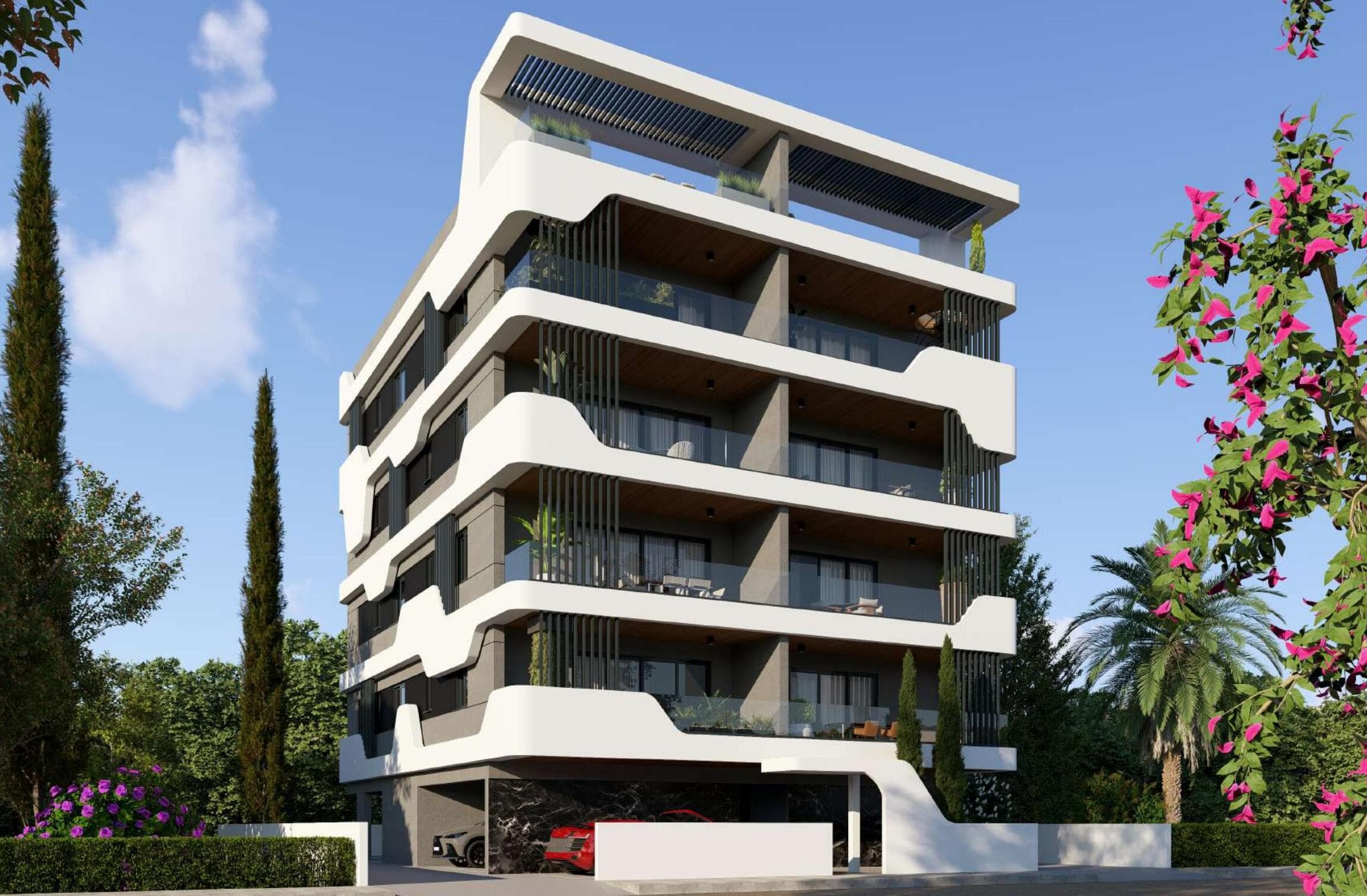 2-bedrooms apartments in Nicosia, Cyprus.