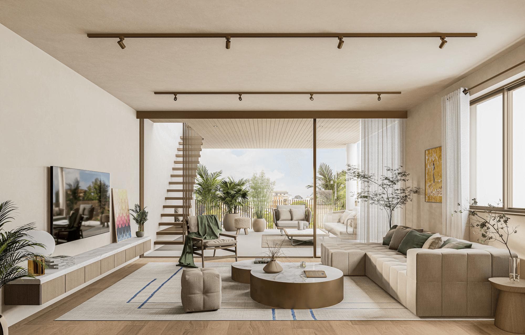 3-bedrooms apartments in Nicosia, Cyprus.