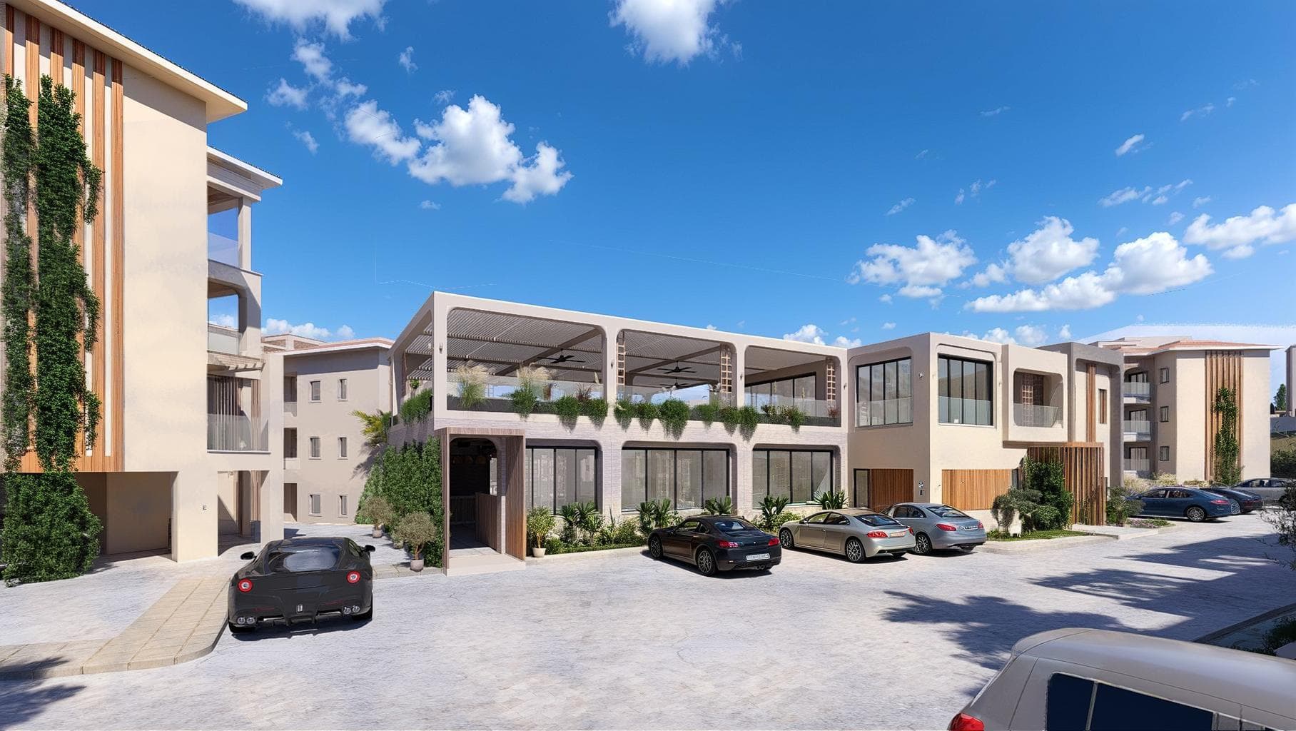 2-bedrooms apartments in Paphos, Cyprus.