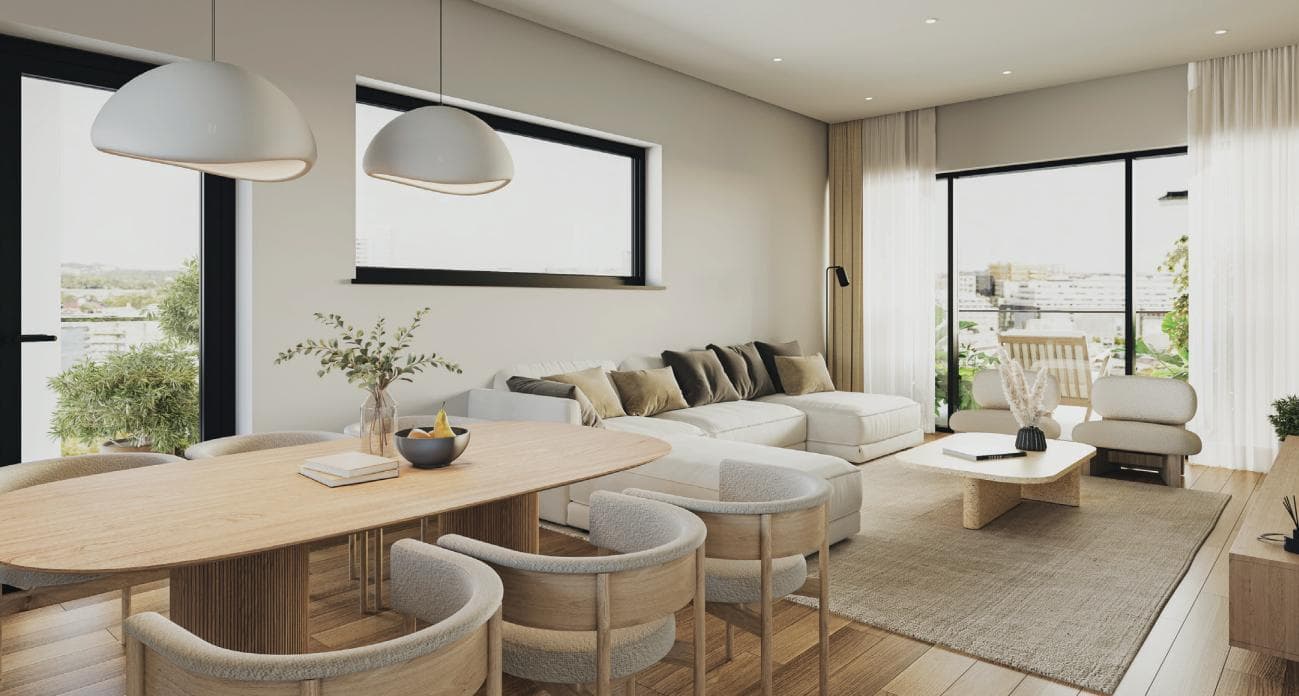 3-bedrooms apartments in Nicosia, Cyprus.